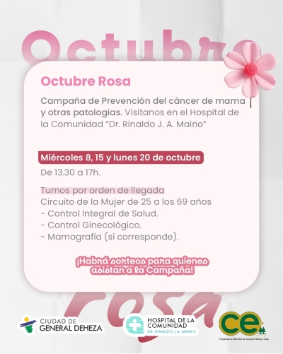 OCTUBRE ROSA, UN MES PARA CONCIENTIZAR Y CONCIENTIZARNOS