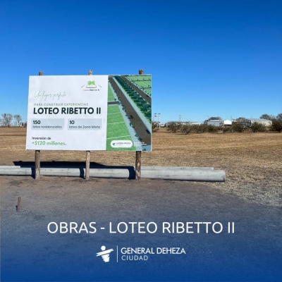 AVANCE DE OBRA EN LOTEO RIBETTO II