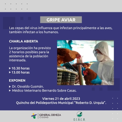 GRIPE AVIAR - CHARLA ABIERTA.