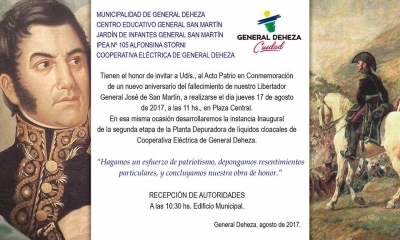 167° ANIVERSARIO DE LA MUERTE DEL GRAL. DON JOSÉ DE SAN MARTÍN.