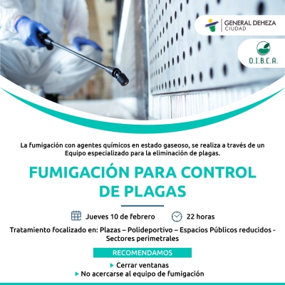 HOY Y MAÑANA FUMIGAMOS