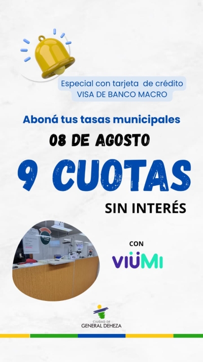 BANCO MACRO PARA PONERTE AL DÍA CON TUS TASAS MUNICIPALES