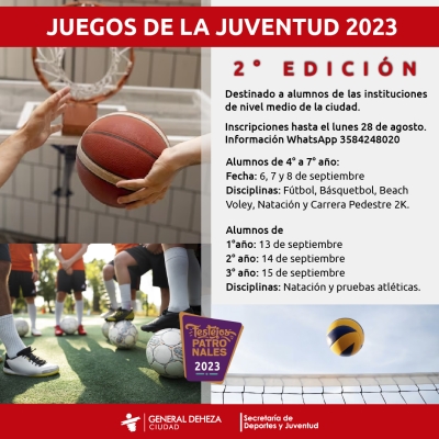 2da. EDICIÓN DE LOS JUEGOS DE LA JUVENTUD.