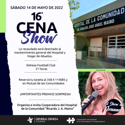 ESTA NOCHE TE ESPERAMOS EN CENA DEL HOSPITAL DE LA COMUNIDAD.