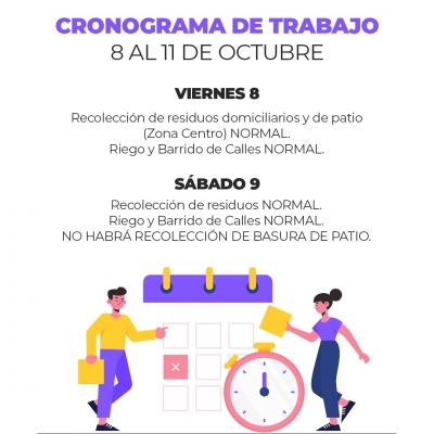 SERVICIOS MUNICIPALES DEL FIN DE SEMANA.
