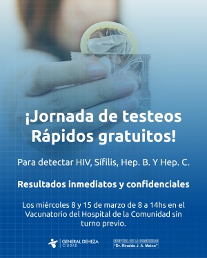 TESTEOS RÁPIDOS EN EL HOSPITAL DE LA COMUNIDAD.