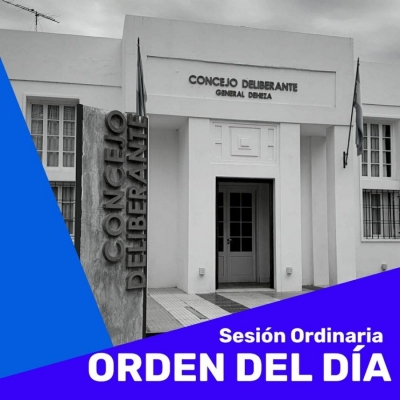 ESTE LUNES EL CONCEJO DELIBERANTE SESIONA.