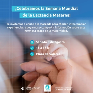 SEMANA DE LA LACTANCIA MATERNA.