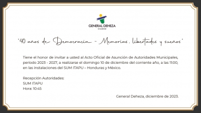 ACTO ASUNCIÓN DE NUEVAS AUTORIDADES MUNICIPALES.