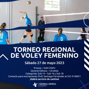 TORNEO REGIONAL DE VOLEY FEMENINO.
