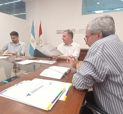 EL INTENDENTE VISITÓ AL MINISTRO DE EDUCACIÓN PROVINCIAL