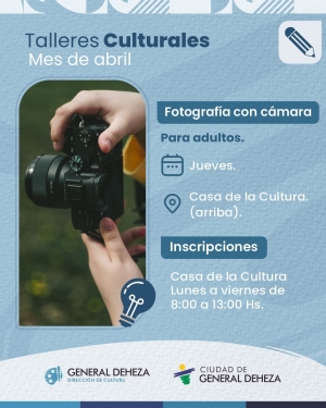 TALLERES CULTURALES A TU ALCANCE DURANTE 2024.