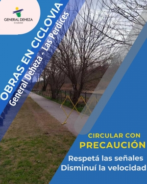 OBRAS EN CICLOVÍA HACIA LAS PERDICES