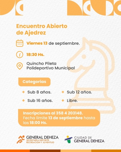 ENCUENTRO ABIERTO DE AJEDREZ