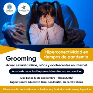 GROOMING, CHARLA ABIERTA PARA ADULTOS.