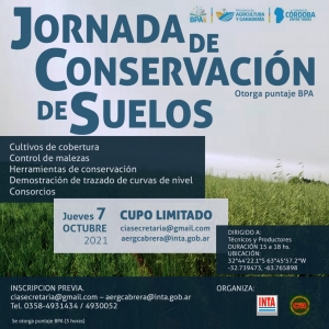 JORNADA DE CONSERVACIÓN DE SUELOS.