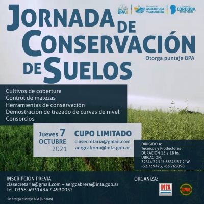 JORNADA DE CONSERVACIÓN DE SUELOS.