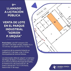 LLAMADO A CONCURSO PÚBLICO.