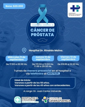 CAMPAÑA CONTRA EL CÁNCER DE PRÓSTATA
