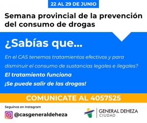 SEMANA DE LA PREVENCIÓN EN ADICCIONES.