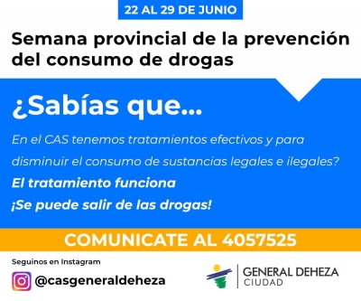 SEMANA DE LA PREVENCIÓN EN ADICCIONES.