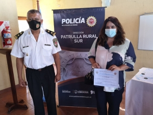 LA DIRECCIÓN DE LA PATRULLA RURAL SUR AGRADECIÓ A SU PERSONAL.