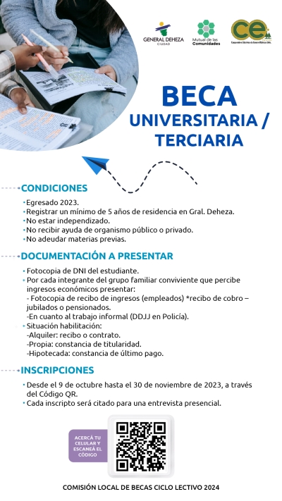 LA COMISIÓN DE BECAS INFORMA.