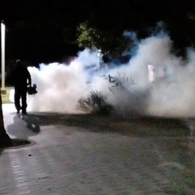 ACCIONES MUNICIPALES: CONTINUAMOS FUMIGANDO.