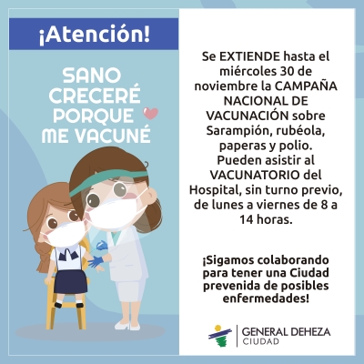 EXTENSIÓN DE LA VACUNACIÓN INFANTIL.