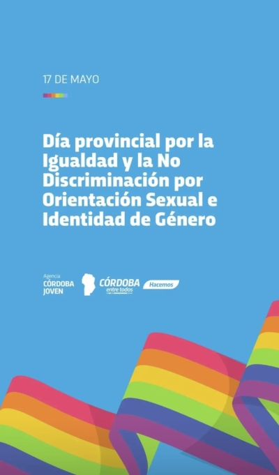 DÍA INTERNACIONAL CONTRA LA HOMOFOBIA, TRANSFOBIA Y BIFOBIA.