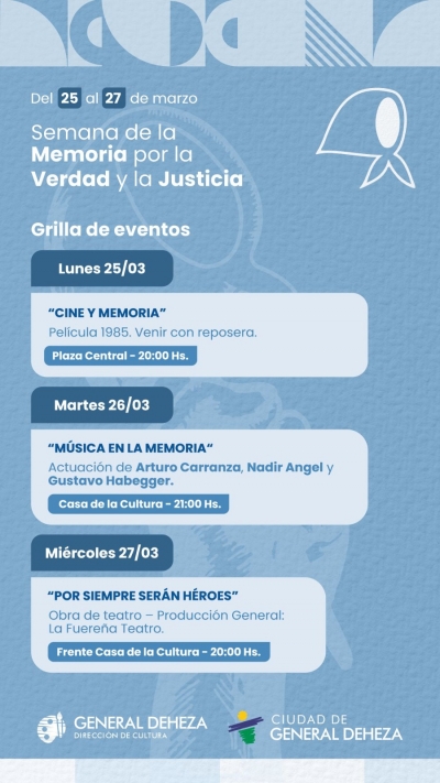 SEMANA DE LA MEMORIA POR LA VERDAD Y LA JUSTICIA.