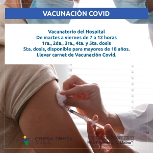 CONTINUAMOS CON LA VACUNACIÓN COVID
