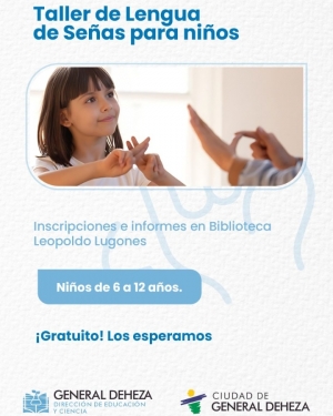 TALLER INFANTIL DE LENGUA DE SEÑAS.