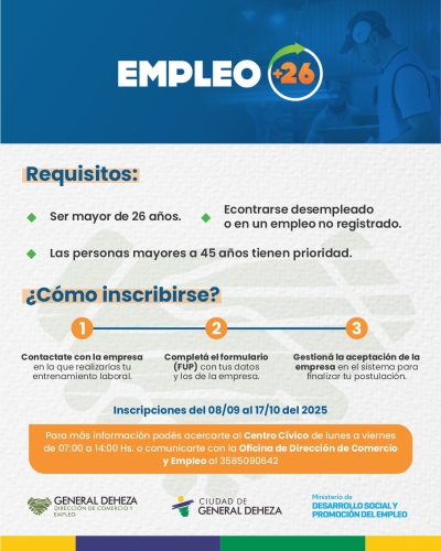 PROGRAMA +26 EN CÓRDOBA