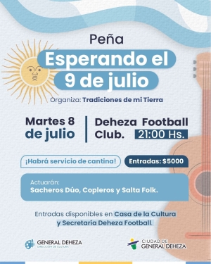 PEÑA ¡ESPERANDO EL 9 DE JULIO!
