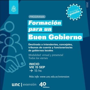 CURSO DE FORMACIÓN PARA UN BUEN GOBIERNO.