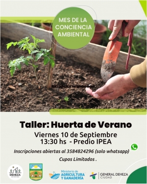 TE INVITAMOS A HACER HUERTA DE VERANO.