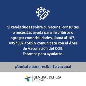 SI TU INTENCIÓN ES VACUNARTE, INSCRIBITE.