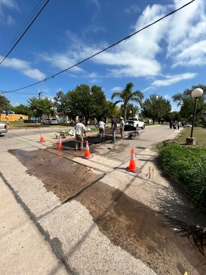 INTENSO TRABAJO DE BACHEO.