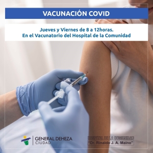 NUEVO HORARIO DE VACUNACIÓN COVID.