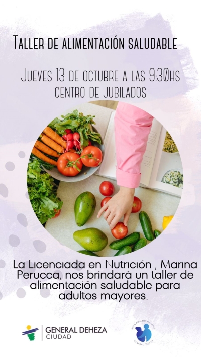 TALLER DE ALIMENTACIÓN SALUDABLE.