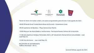 INVITACIÓN ESPECIAL 15 DE AGOSTO.