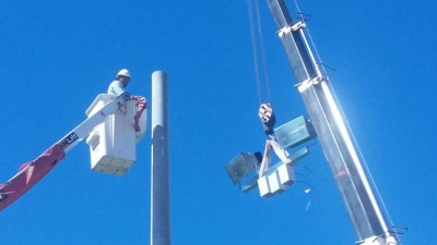 EL INTENDENTE FRANCO MORRA VISITÓ OBRAS EN LA CIUDAD