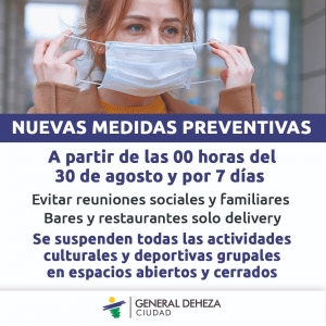 NUEVAS MEDIDAS PREVENTIVAS.