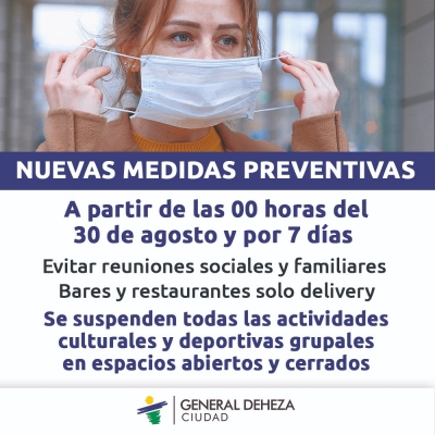 NUEVAS MEDIDAS PREVENTIVAS.