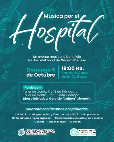 ESTE DOMINGO - "MÚSICA POR EL HOSPITAL"