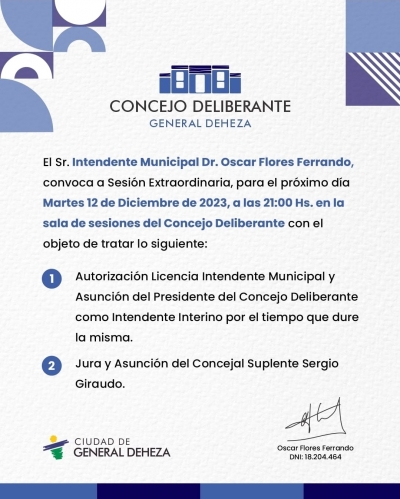 SESIÓN EXTRAORDINARIA 2.023