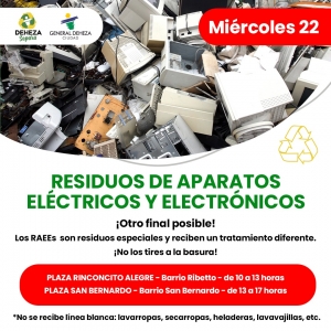 RESIDUOS DE APARATOS ELÉCTRICOS Y ELECTRÓNICOS.