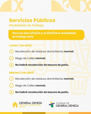 FIN DE SEMANA LARGO - RECOLECCIÓN DE RESIDUOS.