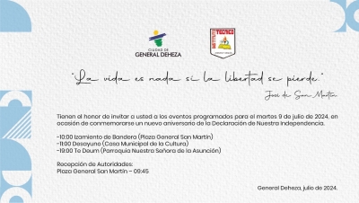 9 de Julio, a 208 años de nuestra Independencia